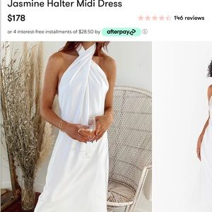 Jazmine Halter MIDI Dress